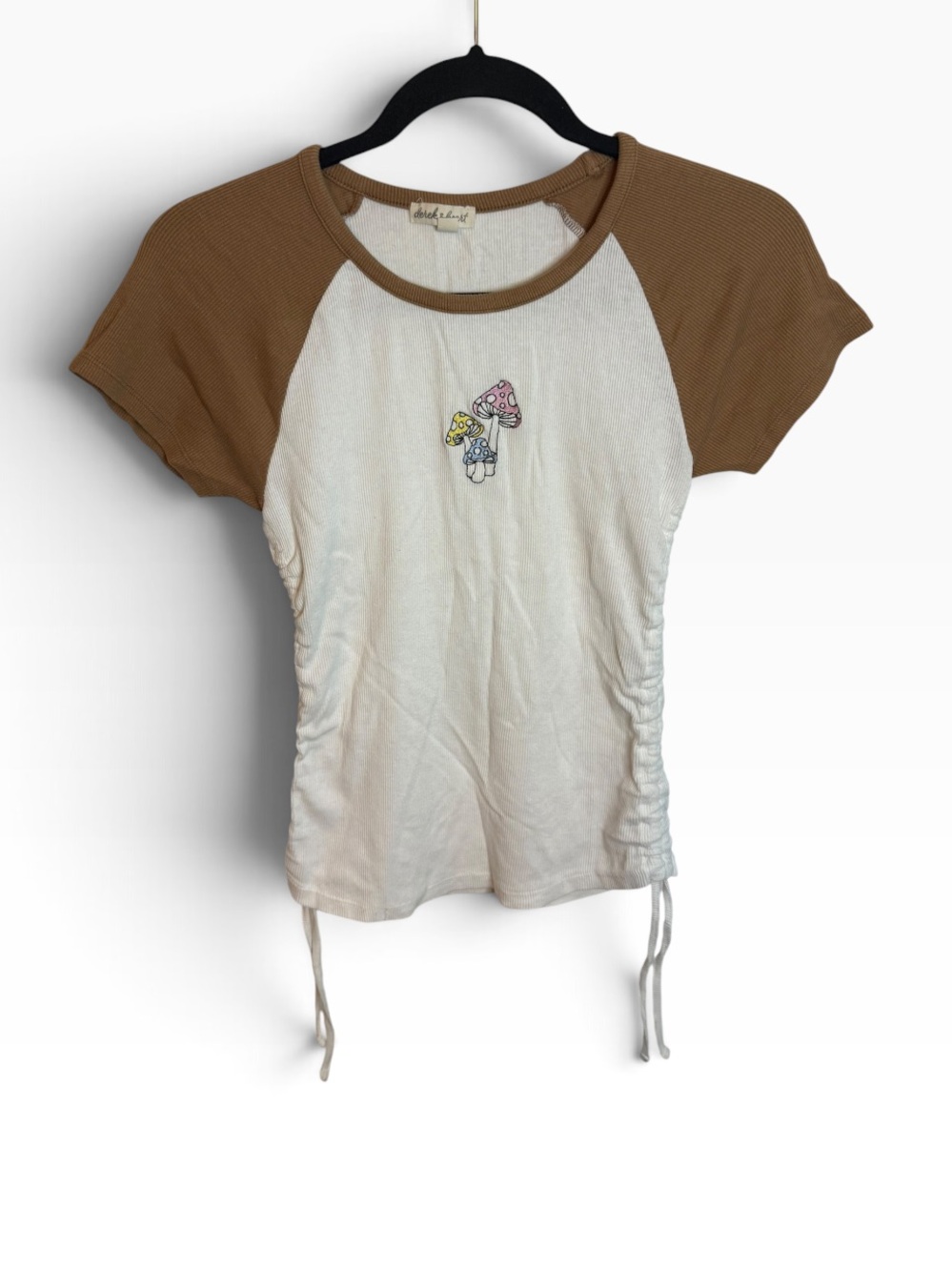 Derek Heart Y2K Ruched Mushroom Tee